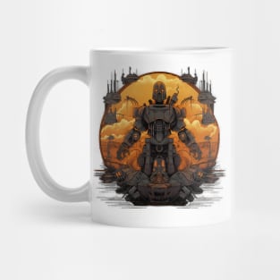 Artificial Intelligence AI Singularity Cyborg Robot Mug